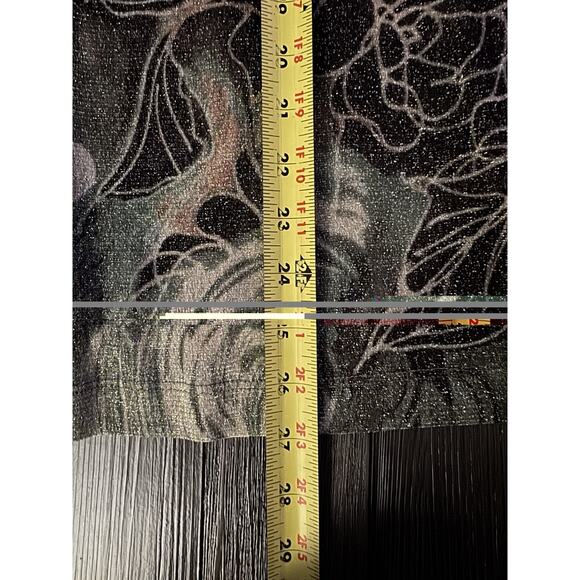 Karen Kane Semi Sheer Sparkle Long Sleeve Floral Fairycore Feminine Sage Size 1X - Picture 5 of 10